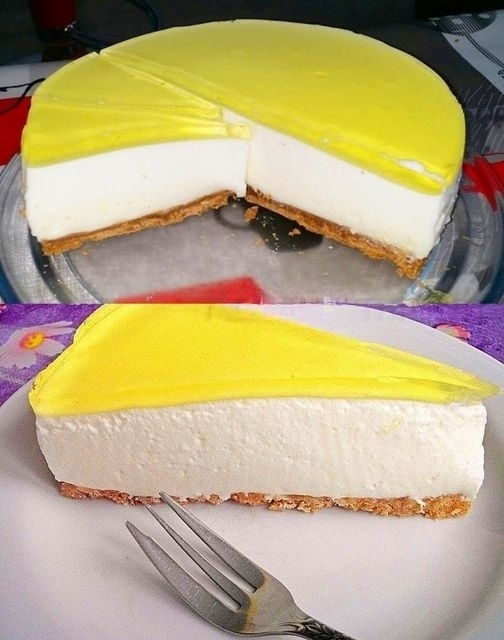 Einfache Zitronen Joghurt Torte - Rezepte - Lecker Rezepte